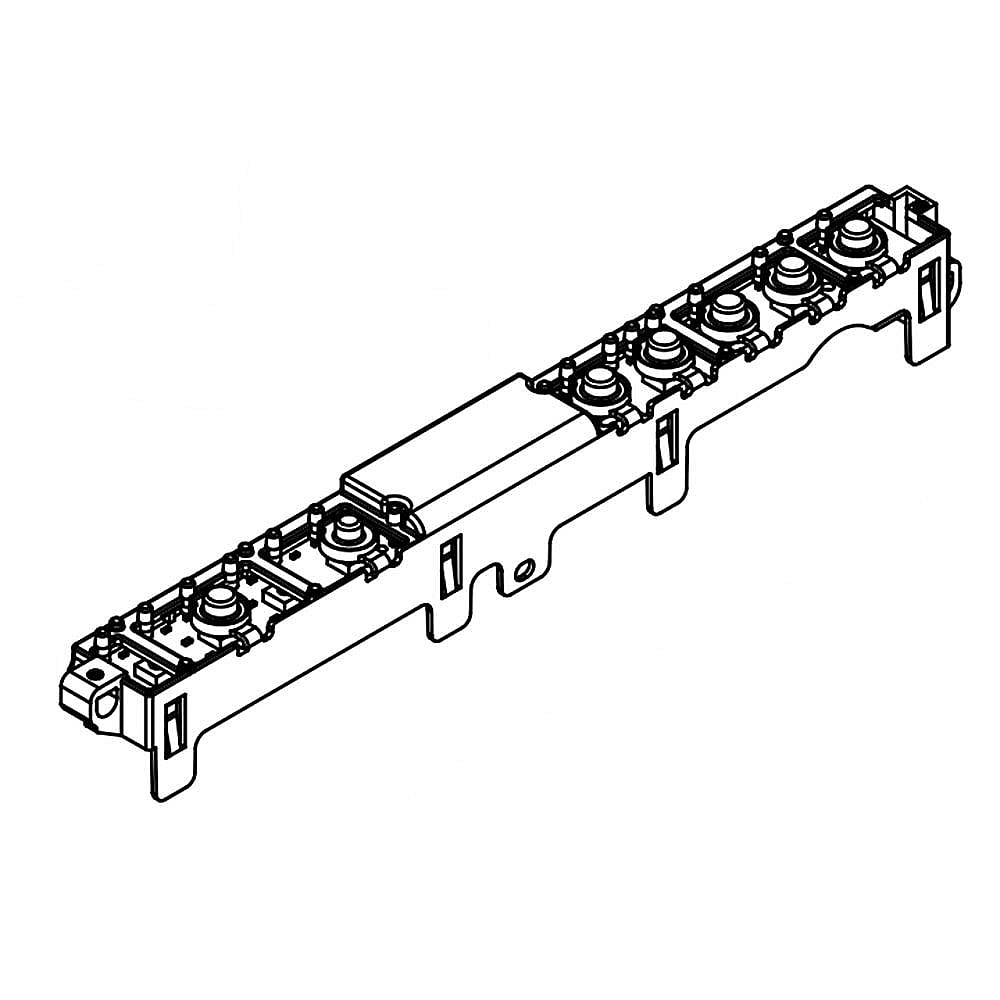 Kenmore Part #w10620170, Dishwasher User Interface | 10.00 x 0.90 x 1.25