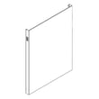 Dishwasher Door Outer Panel (white) for Kenmore 66514572N611 - Part W10620180