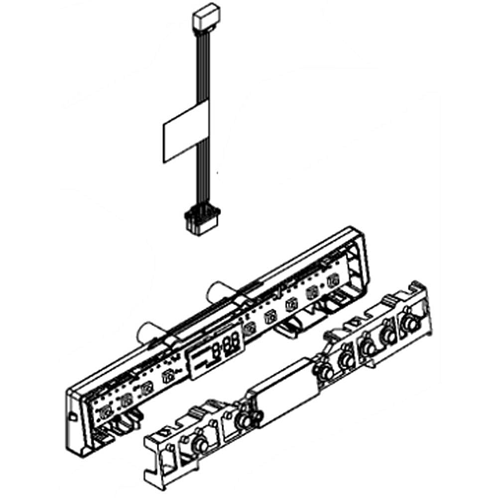 Part #w10620216, Dishwasher User Interface Assembly / 10.25 x 1.80 x 1.50