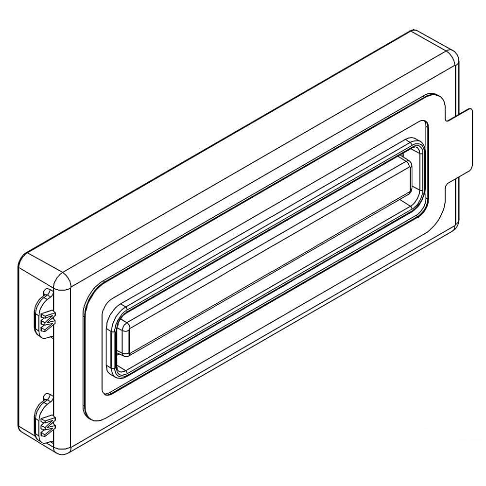 Part #w10620289, Vent Grille / 4.75 x 2.50 x 0.44