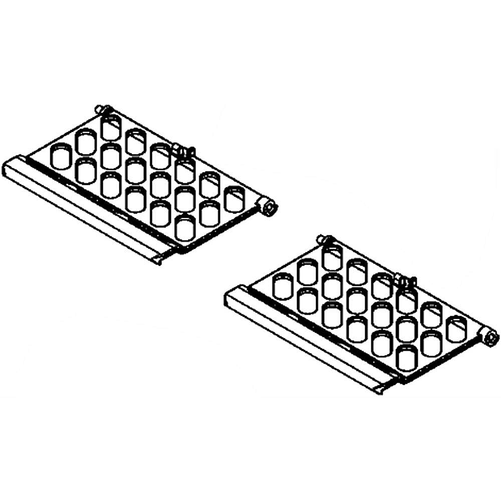 Part #w10620333, Dishwasher Silverware Basket Lid / 3.12 x 5.00 x 0.38