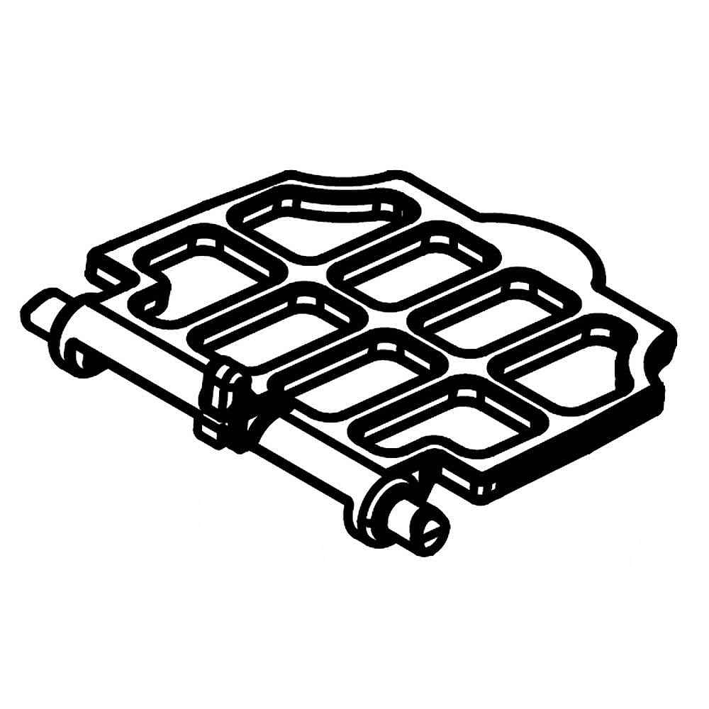 Whirlpool Part #w10644279, Dishwasher Silverware Basket Lid, Center | 2.38 x 2.26 x 0.25