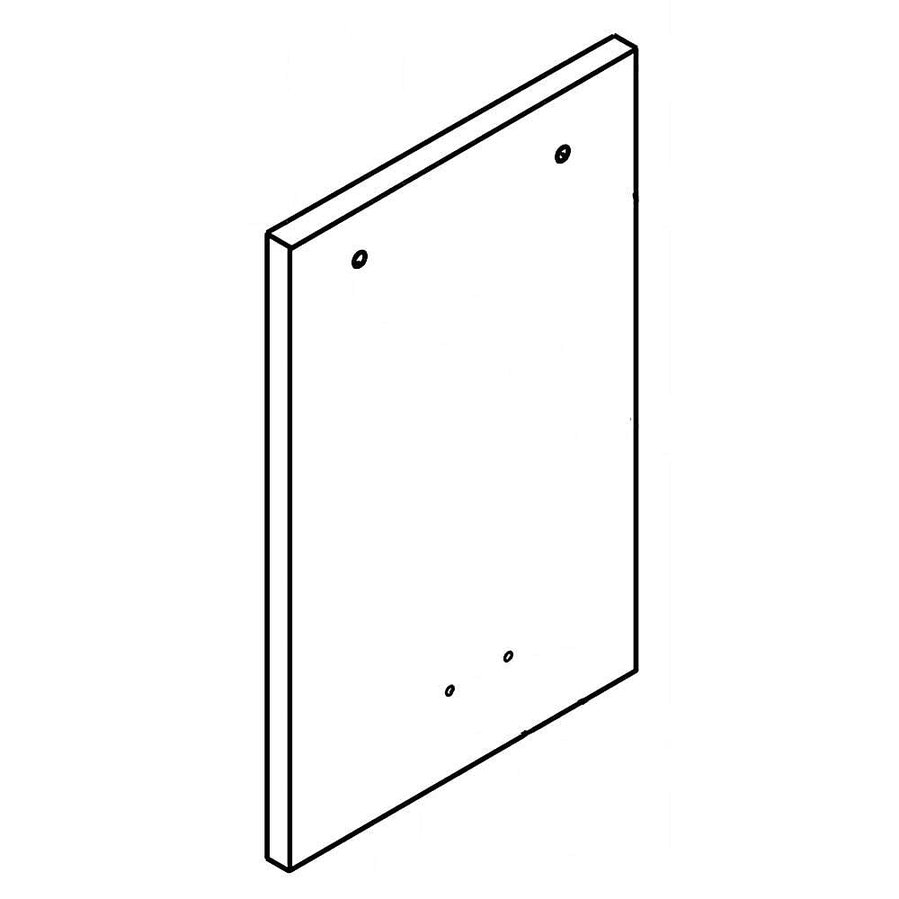 Part #w10646557, Trash Compactor Drawer Outer Panel (Stainless) / 25.00 x 15.00 x 1.25