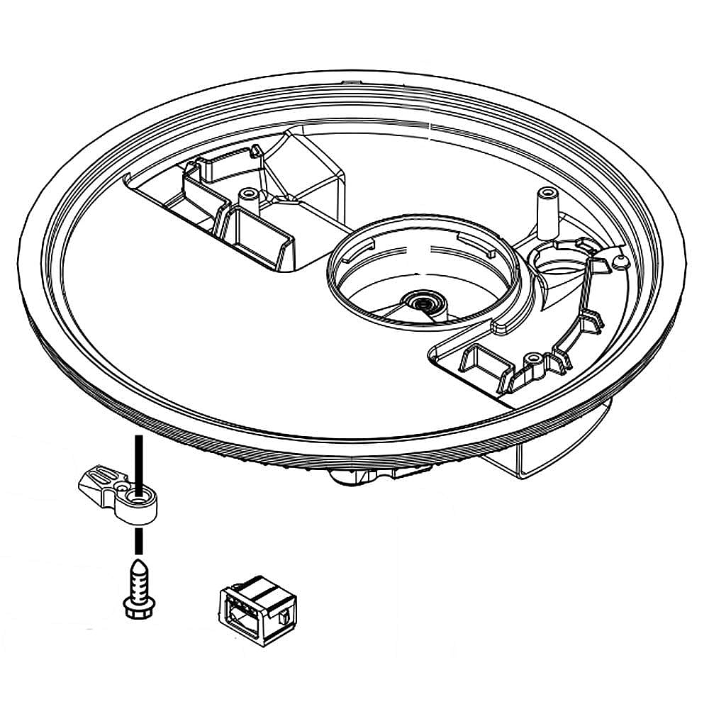 Part #w10647219, Dishwasher Sump / 12.00 x 11.75 x 6.00