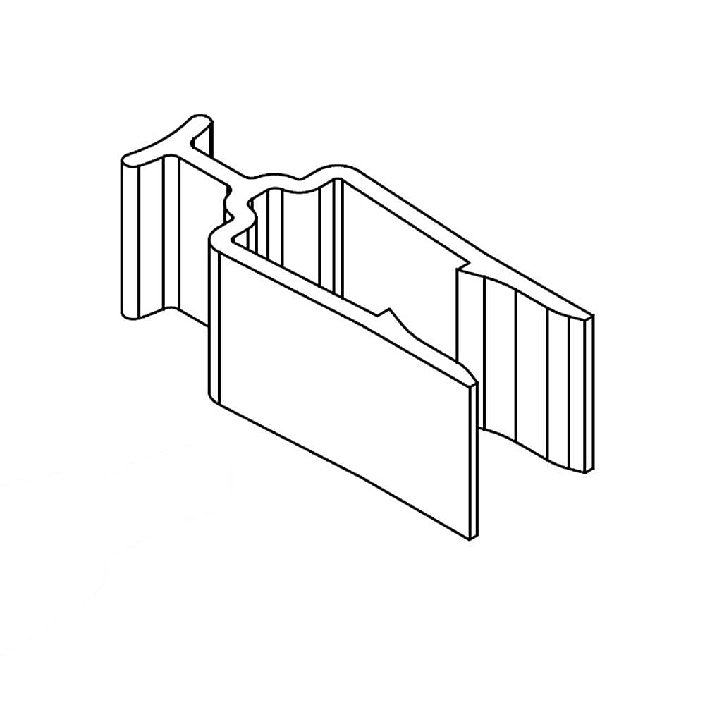 Part #w10653320, Dishwasher Vent Duct Retainer Clip / 1.75 x 0.62 x 0.62
