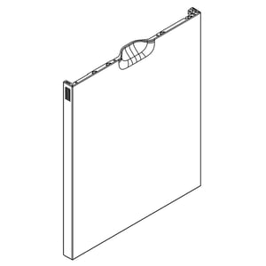 Dishwasher Door Outer Panel (stainless) W10671878