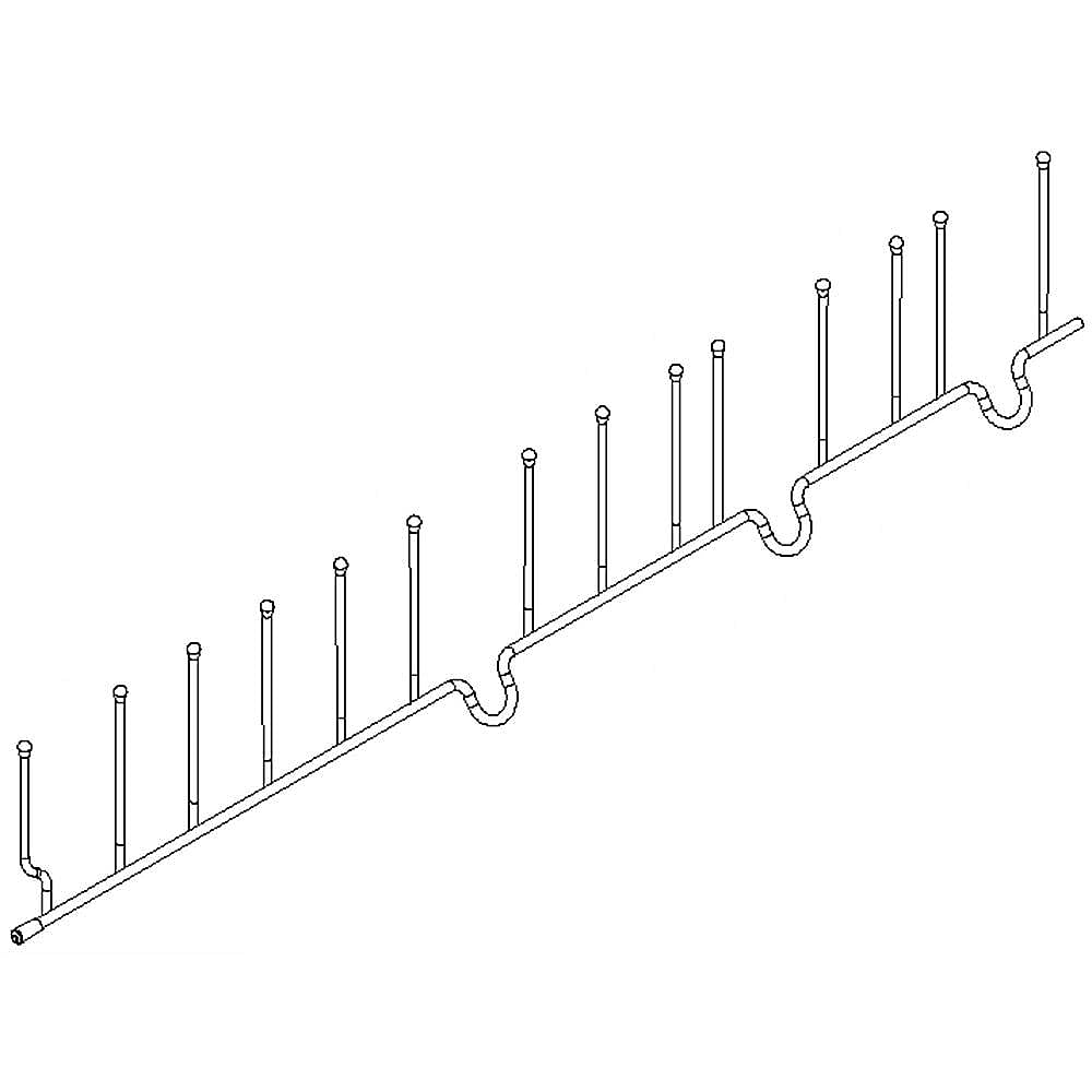 Part #w10713311, Dishwasher Tine Row / 20.50 x 4.00 x 0.35