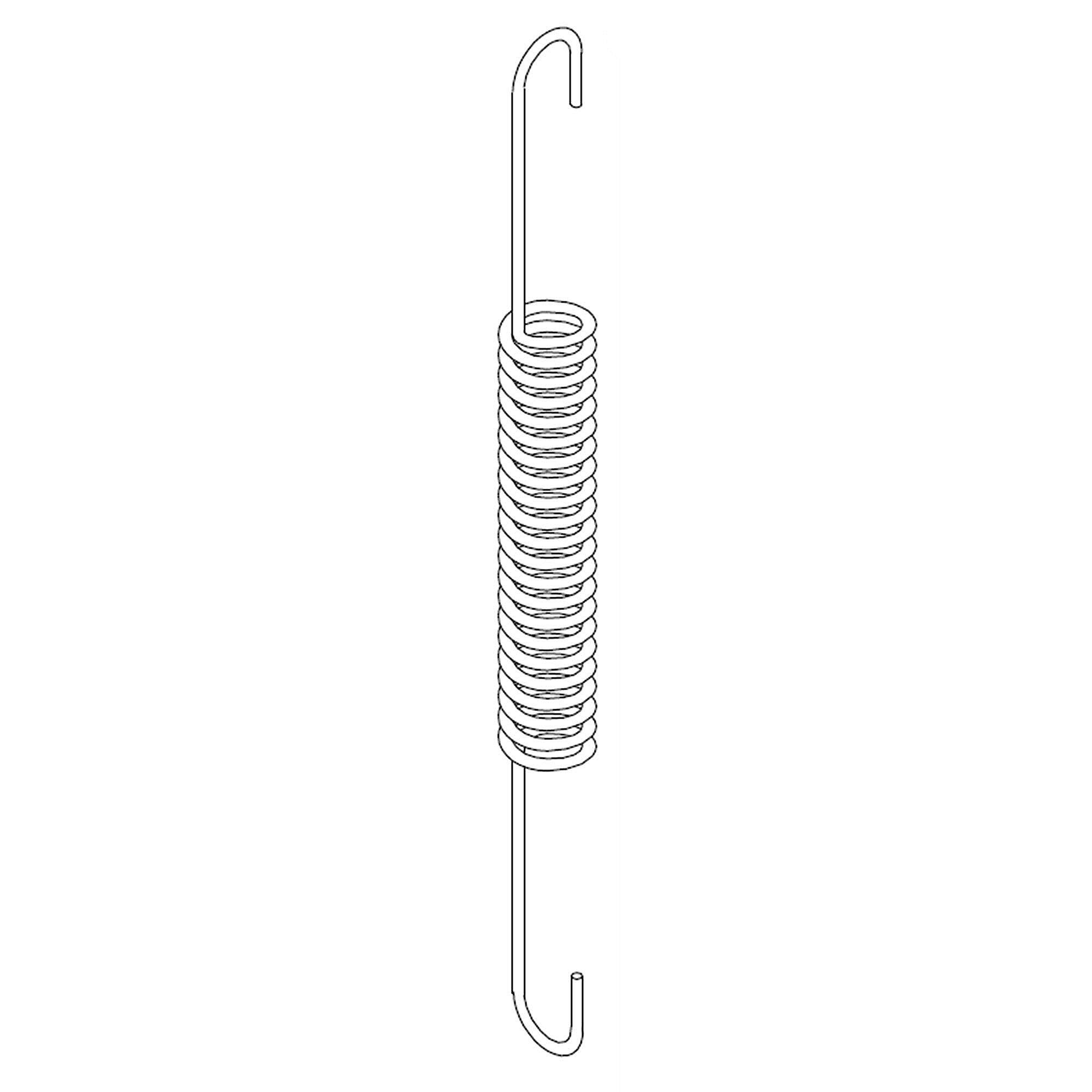 Whirlpool Part #w10717649, Door Spring | 6.75 x 0.63 x 0.63