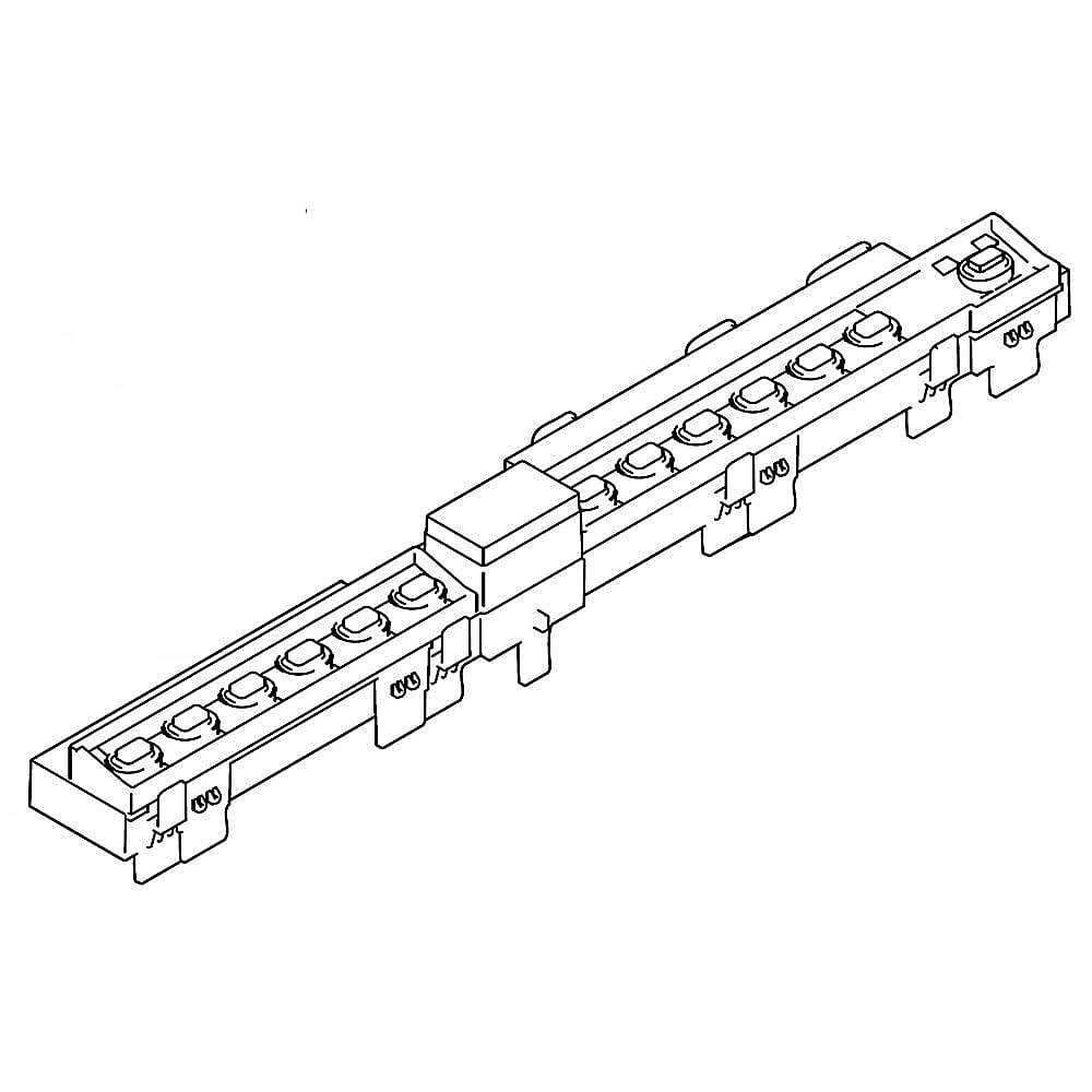 Part #w10736449, User Interface Housing / 24.25 x 5.65 x 3.00