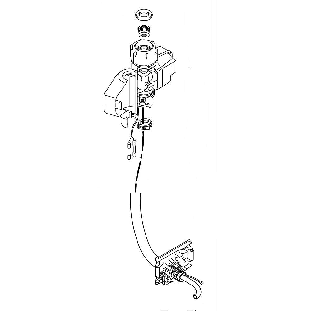 Jenn-Air Part #w10736527, Dishwasher Water Inlet Valve Assembly | 15.25 x 10.50 x 2.38