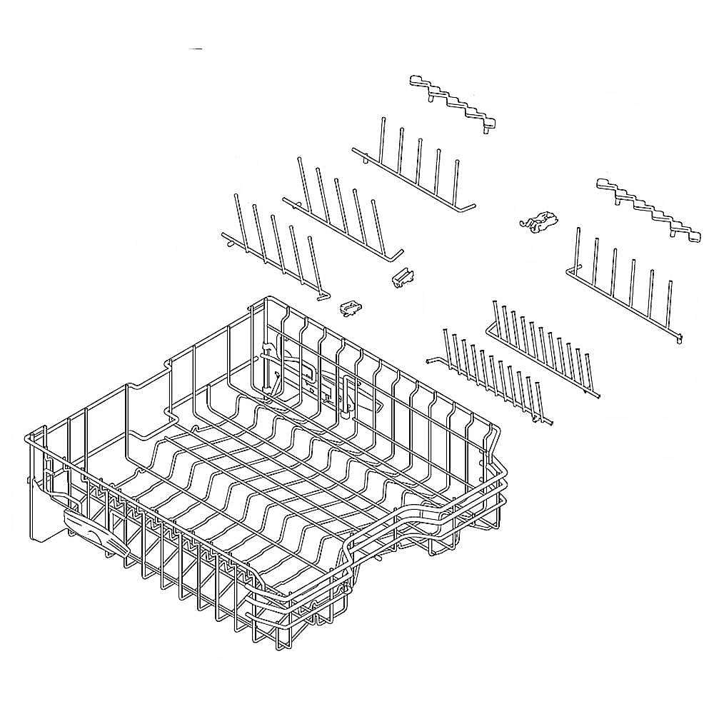 Jenn-Air Part #w10736586, Dishrack | 20.50 x 20.25 x 7.25