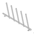 Tine Row for Jenn-Air JDB9600CWP0 - Part W10736588