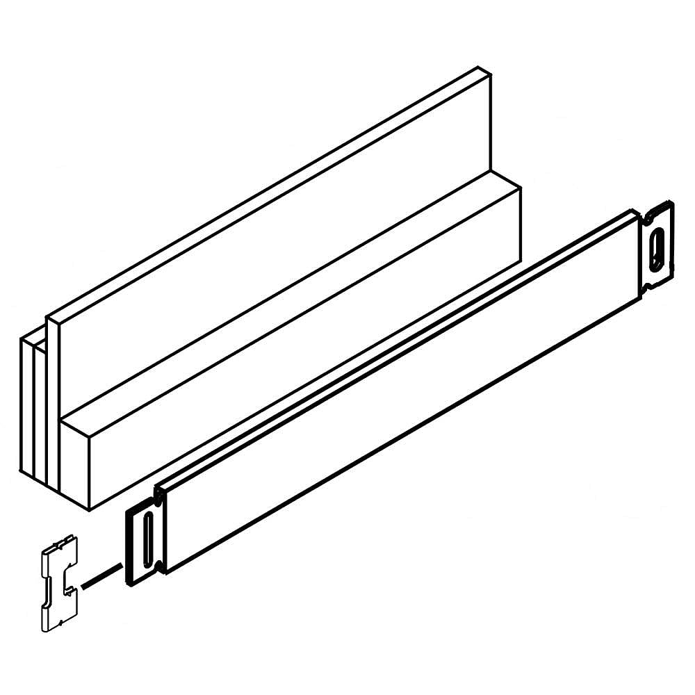 Part #w10751505, Toe Panel Assembly / 23.60 x 8.00 x 2.50