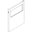 Dishwasher Door Outer Panel Assembly (stainless) for Kenmore Elite 66514823N510 - Part W10772461