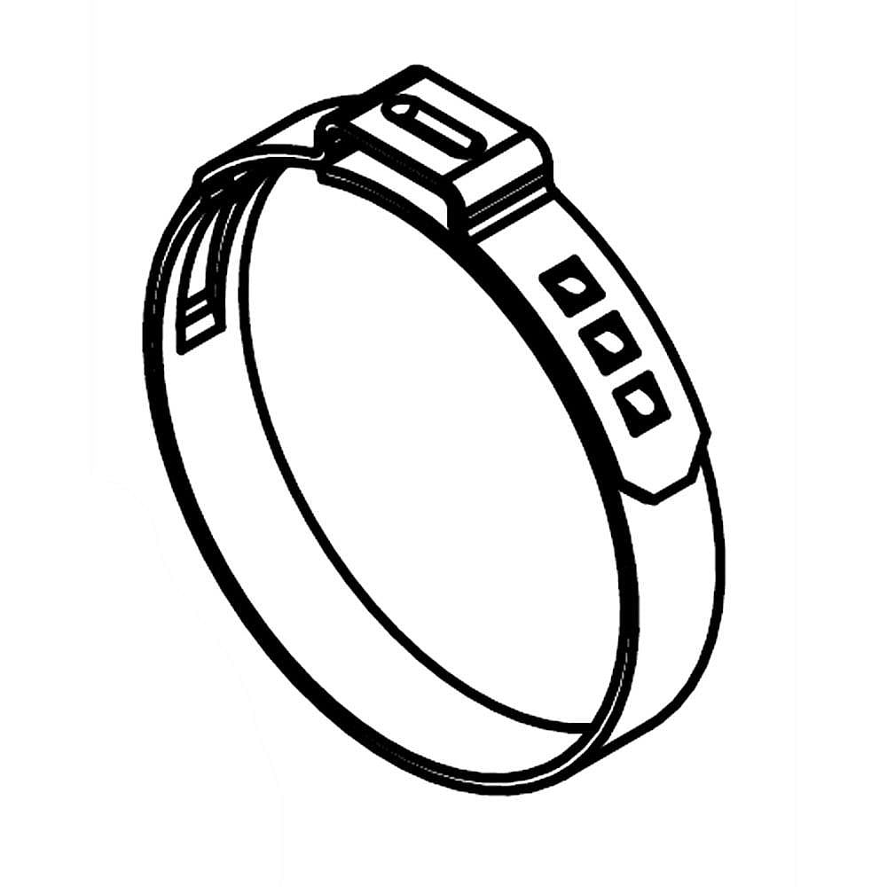 Part #w10783615, Dishwasher Hose Clamp | 2.25 x 2.00 x 0.35