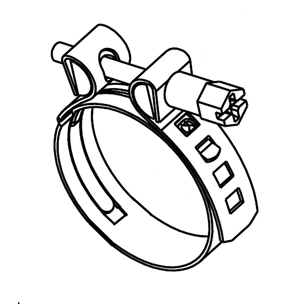 Part #w10789434, Dishwasher Hose Clamp (Replaces W10169167) / 2.25 x 2.00 x 0.25