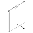 Dishwasher Door Outer Panel (black) for Whirlpool WDF540PADT1 - Part W10802703