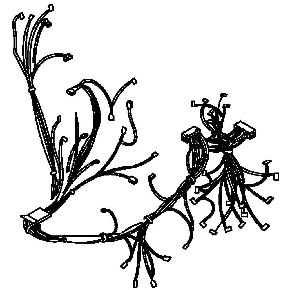 Kenmore Part #w10803038, Harness | 17.00 x 8.00 x 2.00