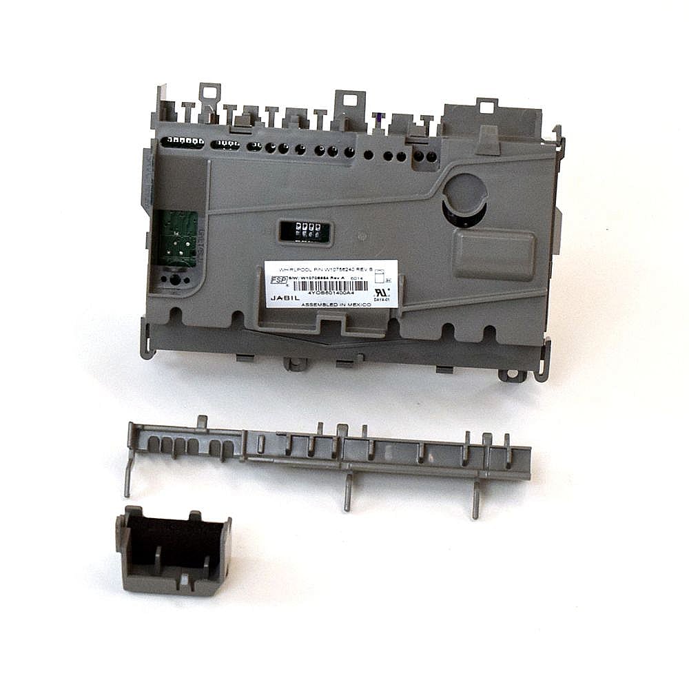 Part #w10804115, Dishwasher Electronic Control Board Assembly (Replaces W10671752, W10711371, W10756240) / 9.75 x 5.25 x 9.50