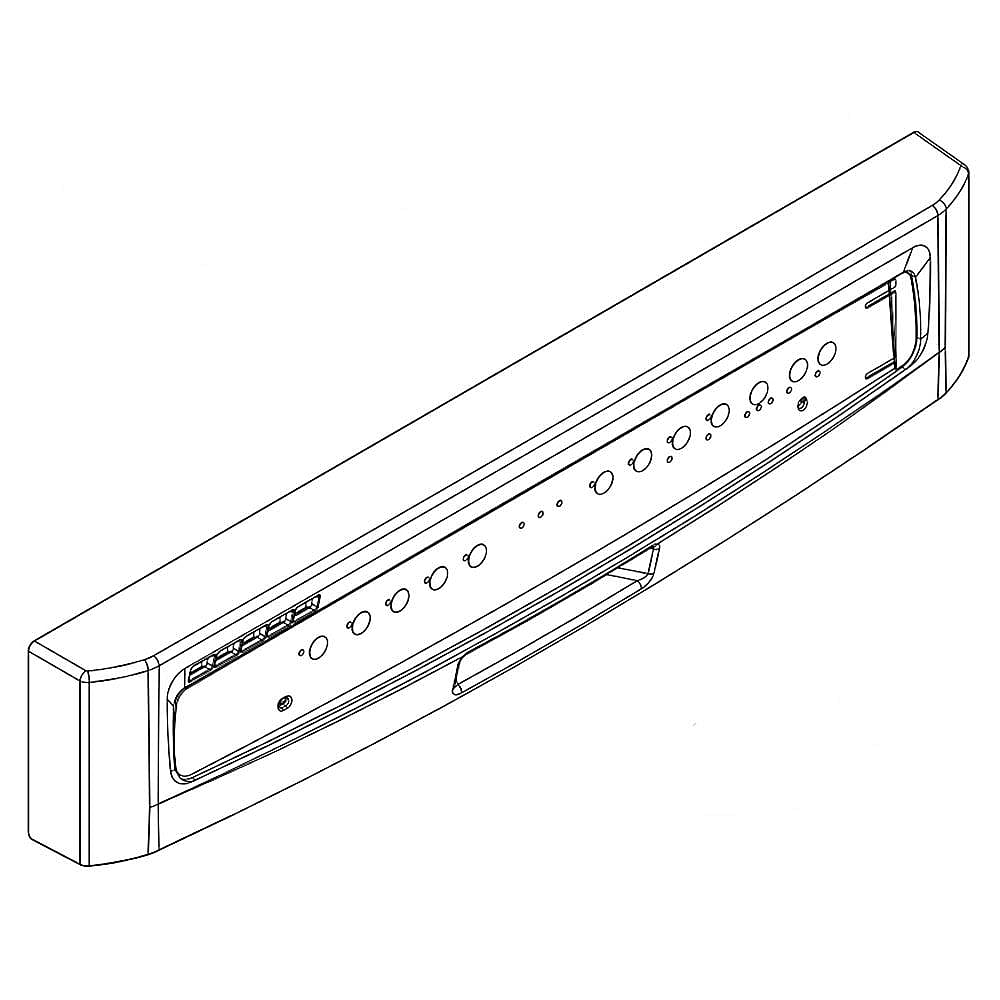 Photo of Part #w10811162, Dishwasher Control Panel | 31.00 x 7.00 x 4.50 from Repair Parts Direct