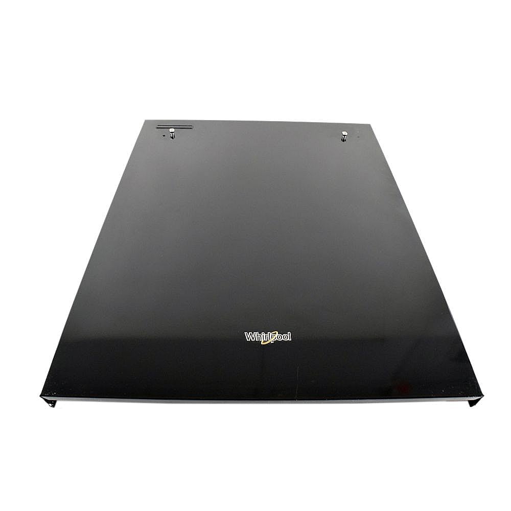Part #w10814587, Dishwasher Door Outer Panel Assembly (Black) / 35.69 x 3.44 x 30.38