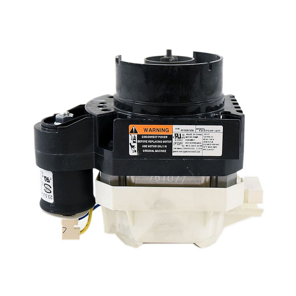 Part #w10815709, Whirlpool Dishwasher Circulation Pump Assembly (Replaces W10591569) / 9.75 x 9.38 x 12.75