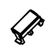 Button for Whirlpool UDT555SAFP0 - Part W10883763
