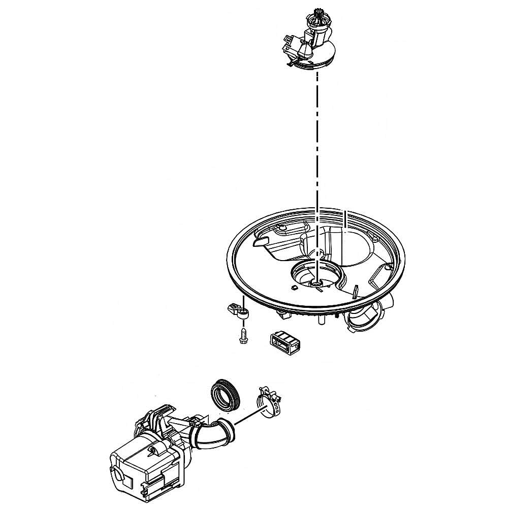Part #w10888591, Dishwasher Pump And Motor Assembly (Replaces W10837402) / 15.00 x 15.75 x 10.00