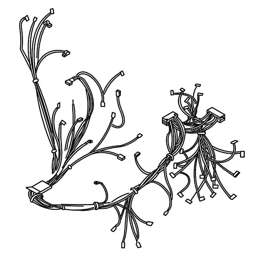 Photo of Part #w10889944, Wire Harness | 15.75 x 7.50 x 2.00 from Repair Parts Direct