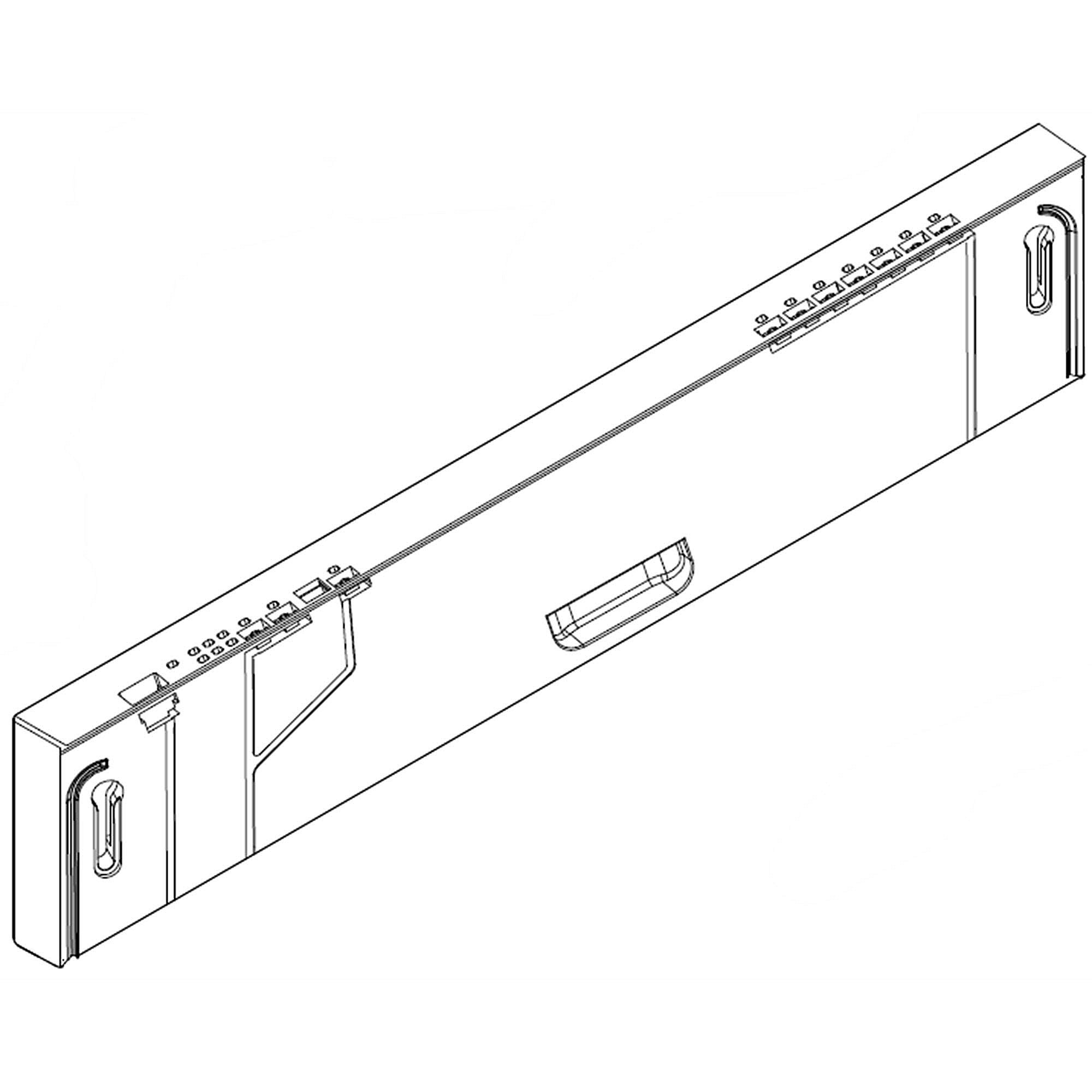 Part #w10891561, Control Panel / 6.07 x 2.82 x 28.94