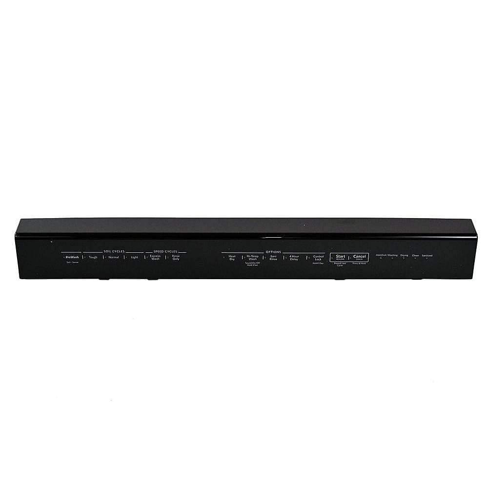 Part #w10891665, Dishwasher Control Panel (Black) / 3.20 x 2.82 x 30.94