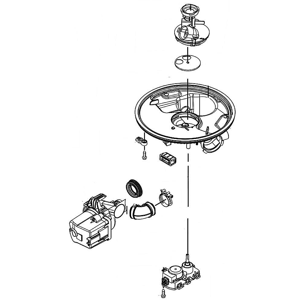 Part #w10902314, Dishwasher Pump And Motor Assembly (Replaces W10733486) / 16.00 x 15.00 x 9.88