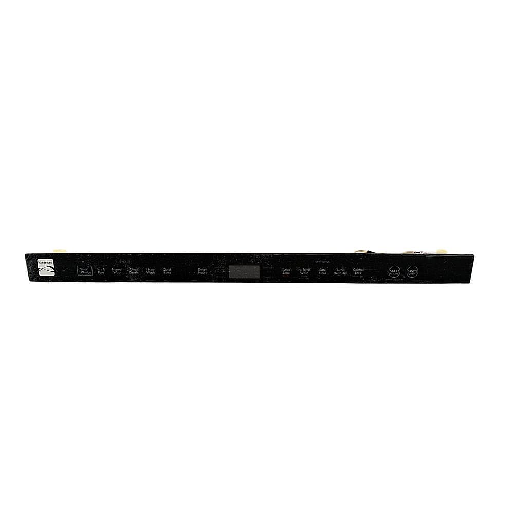 Part #w10907498, Dishwasher Control Panel (Black) / 6.00 x 3.44 x 27.19