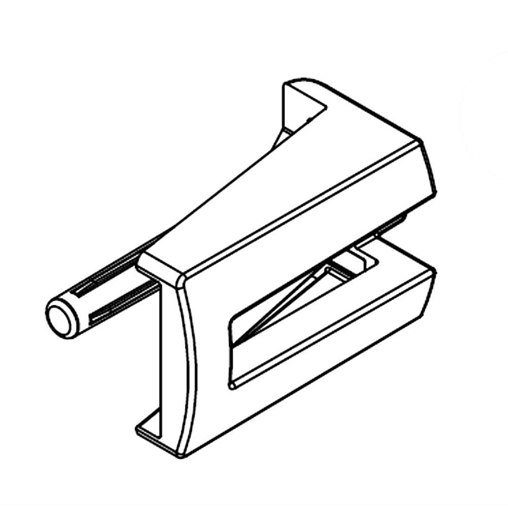 Dishwasher Dishrack Slide Rail Stop, Rear