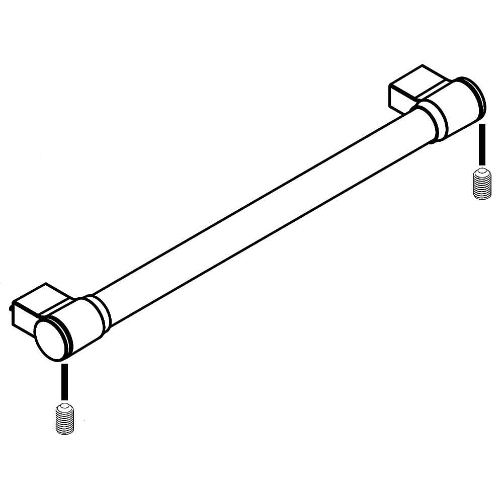Part #w11094492, Dishwasher Door Handle Assembly (Stainless / 21.00 x 9.25 x 4.25