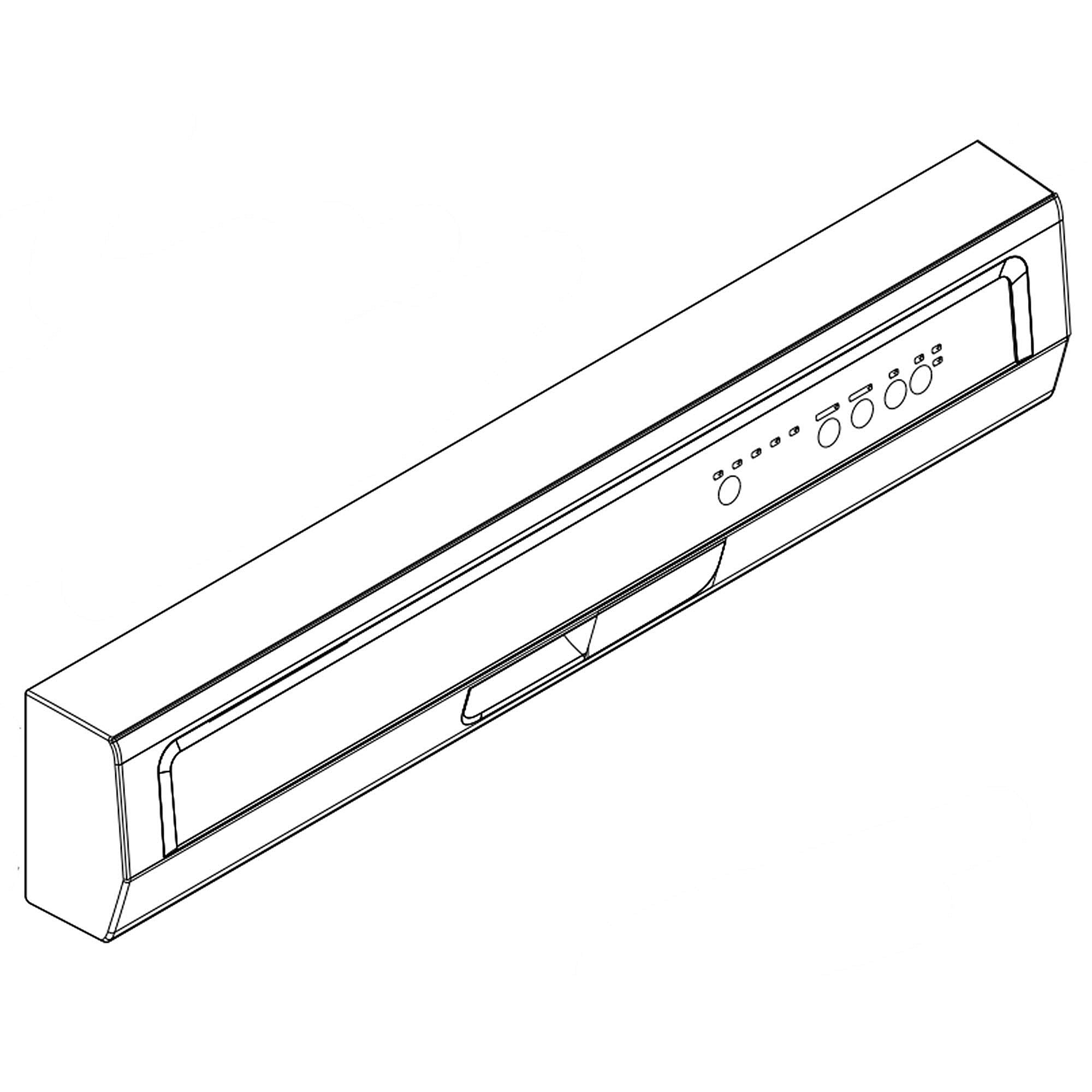 Photo of Part #w11095591, Console | 5.07 x 3.44 x 27.19 from Repair Parts Direct