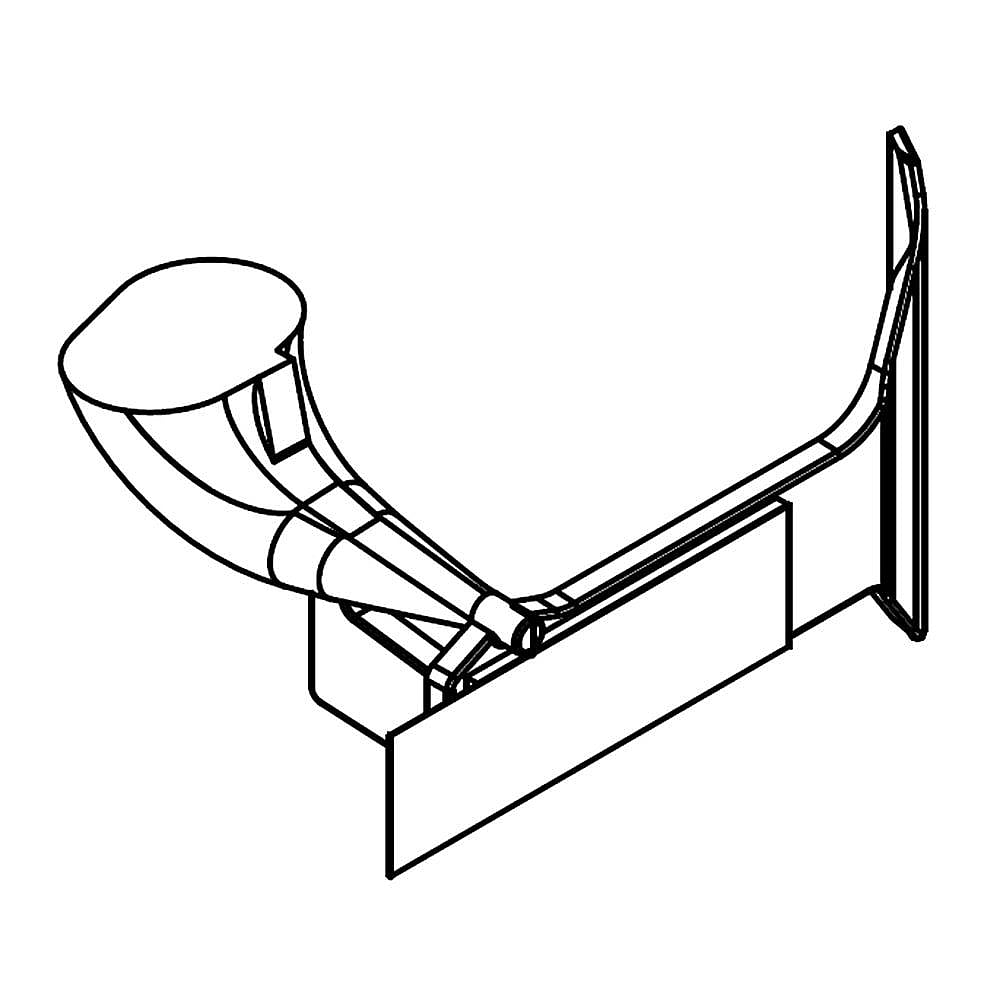 Kenmore Elite Part #w11102920, Lightpipe As | 2.13 x 1.50 x 1.50