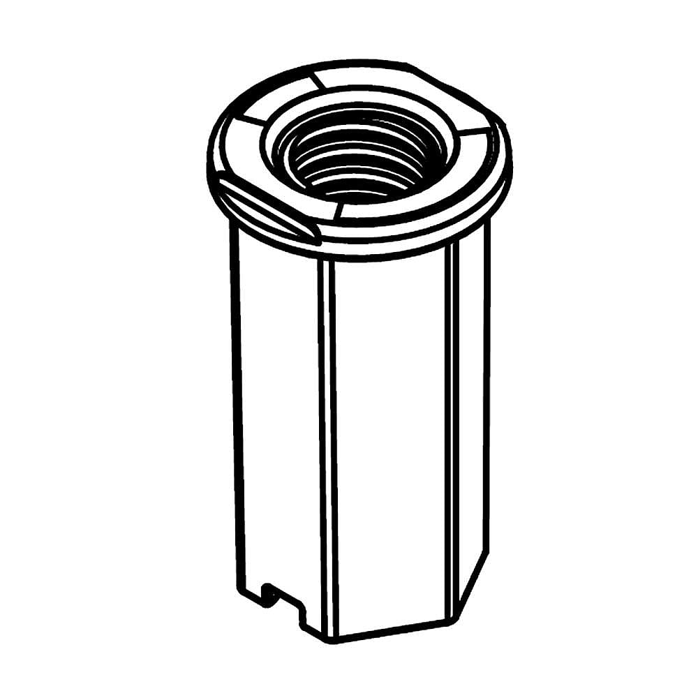 Part #w11538351, Dishwasher Heating Element Nut (Replaces W11104729) / 1.75 x 1.25 x 0.75