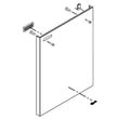 Dishwasher Door Outer Panel (black) W11116418