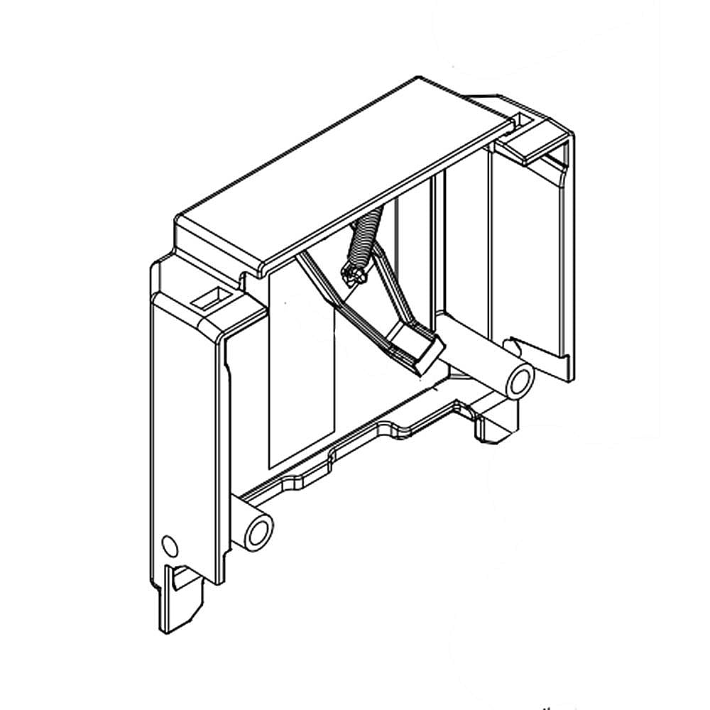 Part #w11162099, Dishwasher Dishrack Adjuster Housing (Replaces W10656415) / 4.12 x 3.75 x 1.25