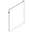 Dishwasher Door Outer Panel Assembly (stainless) for KitchenAid KDTE304GPS0 - Part W11165143