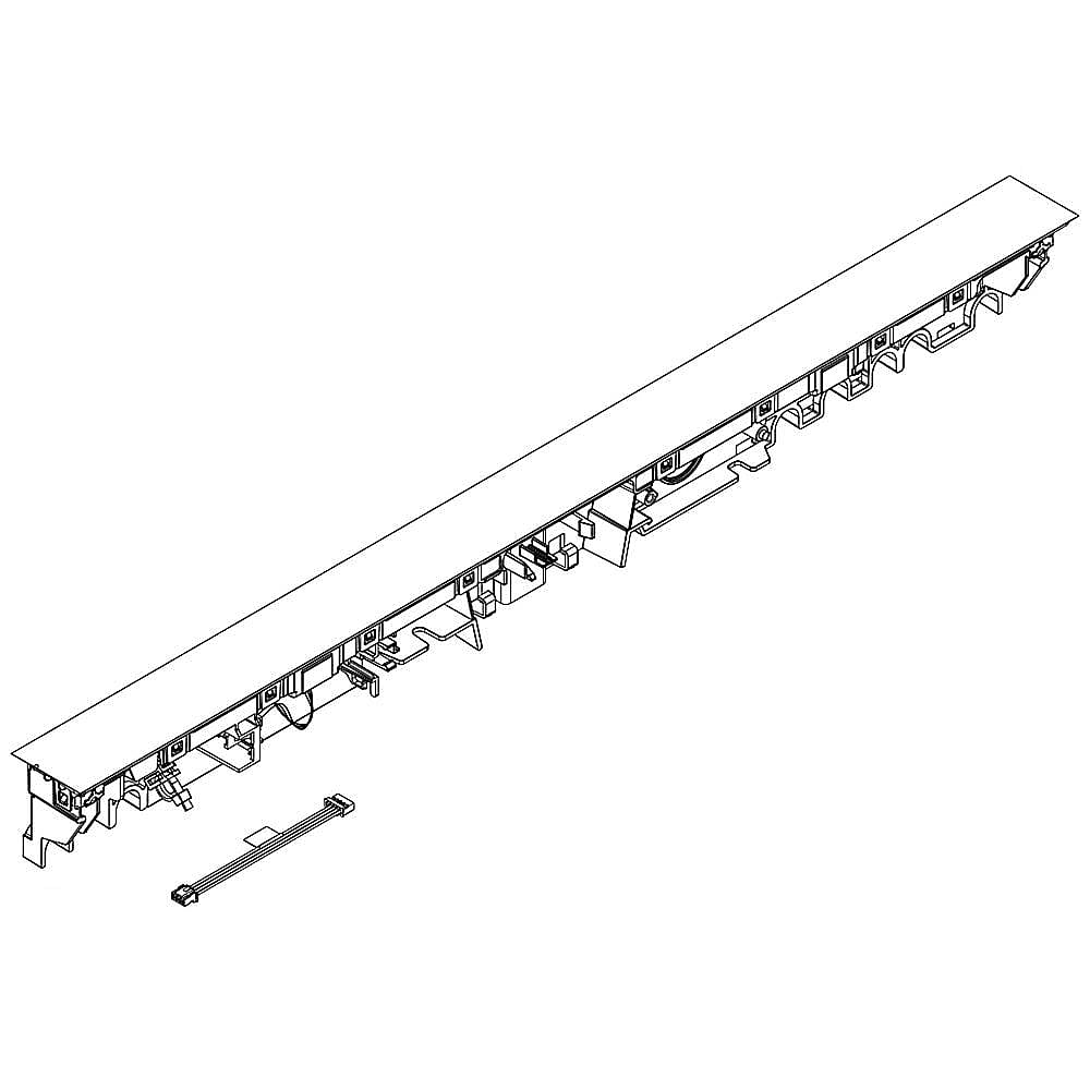 Part #w11165148, Dishwasher Control Panel Assembly (Black) / 30.87 x 3.37 x 2.75