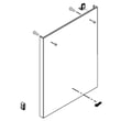 Dishwasher Door Outer Panel Assembly (black Stainless) W11174873