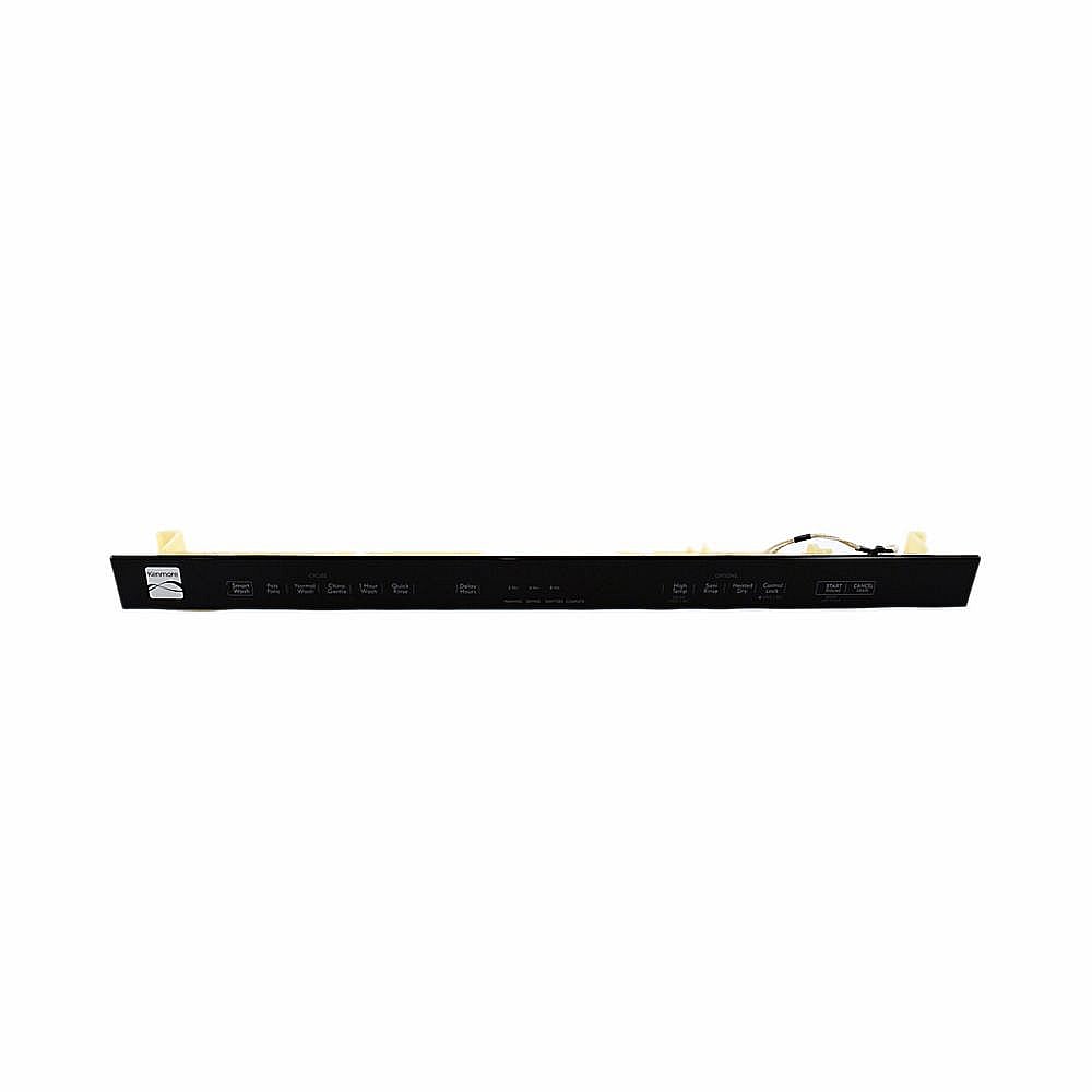 Part #w11186083, Dishwasher Control Panel Assembly (Black) / 30.75 x 3.37 x 2.75