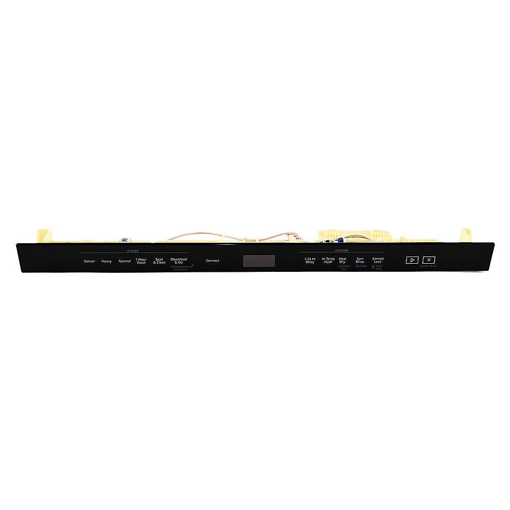 Part #w11219637, Dishwasher Control Panel Assembly (Black Stainless) / 27.12 x 5.25 x 3.38