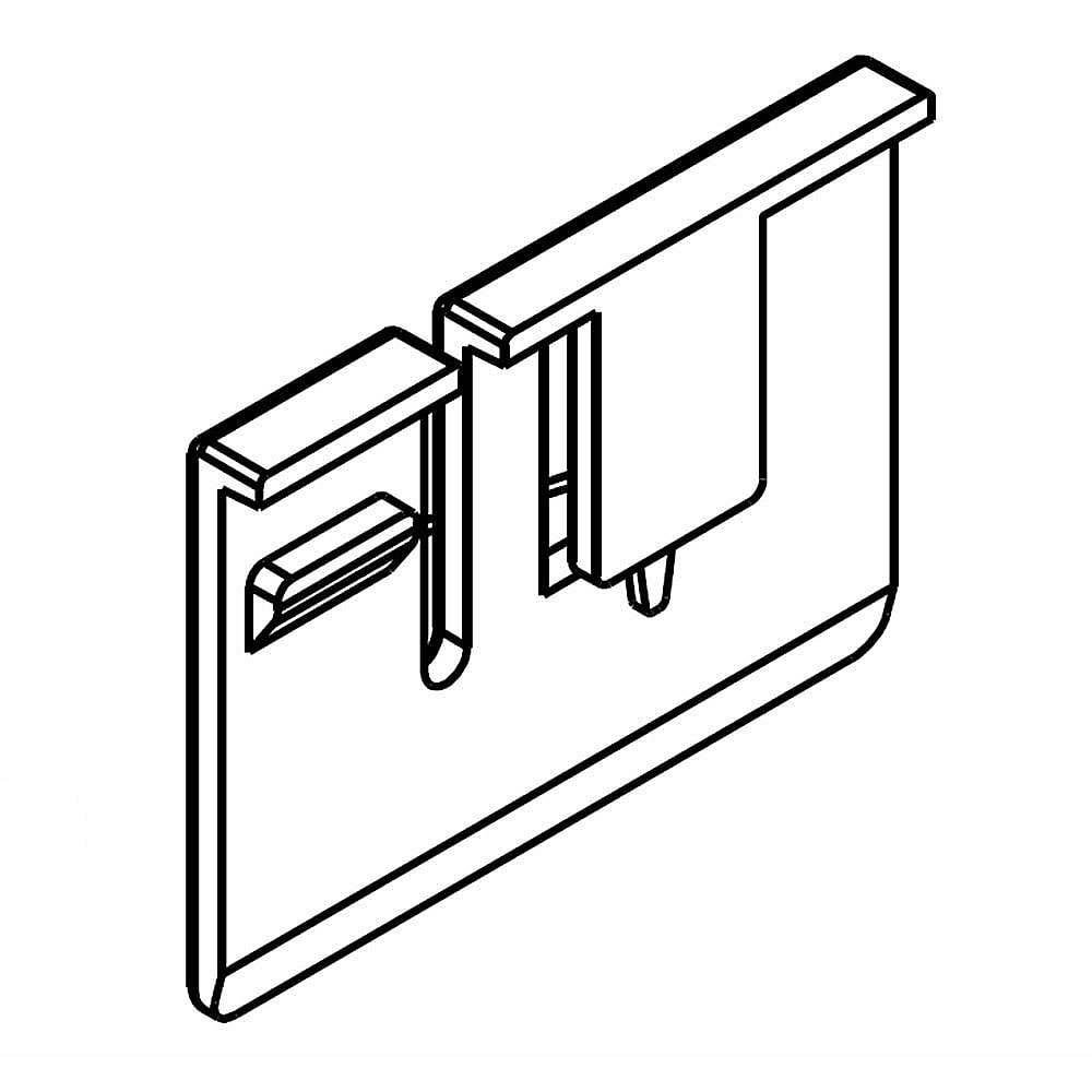 Part #w11256107, Dishwasher Control Board Clip | 9.88 x 1.50 x 0.25