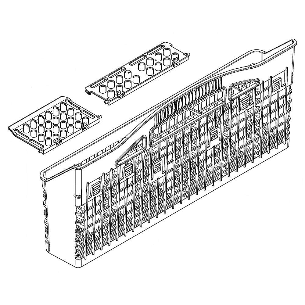 Part #w11281124, Whirlpool Mv-Silverwar / 19.00 x 9.25 x 4.00