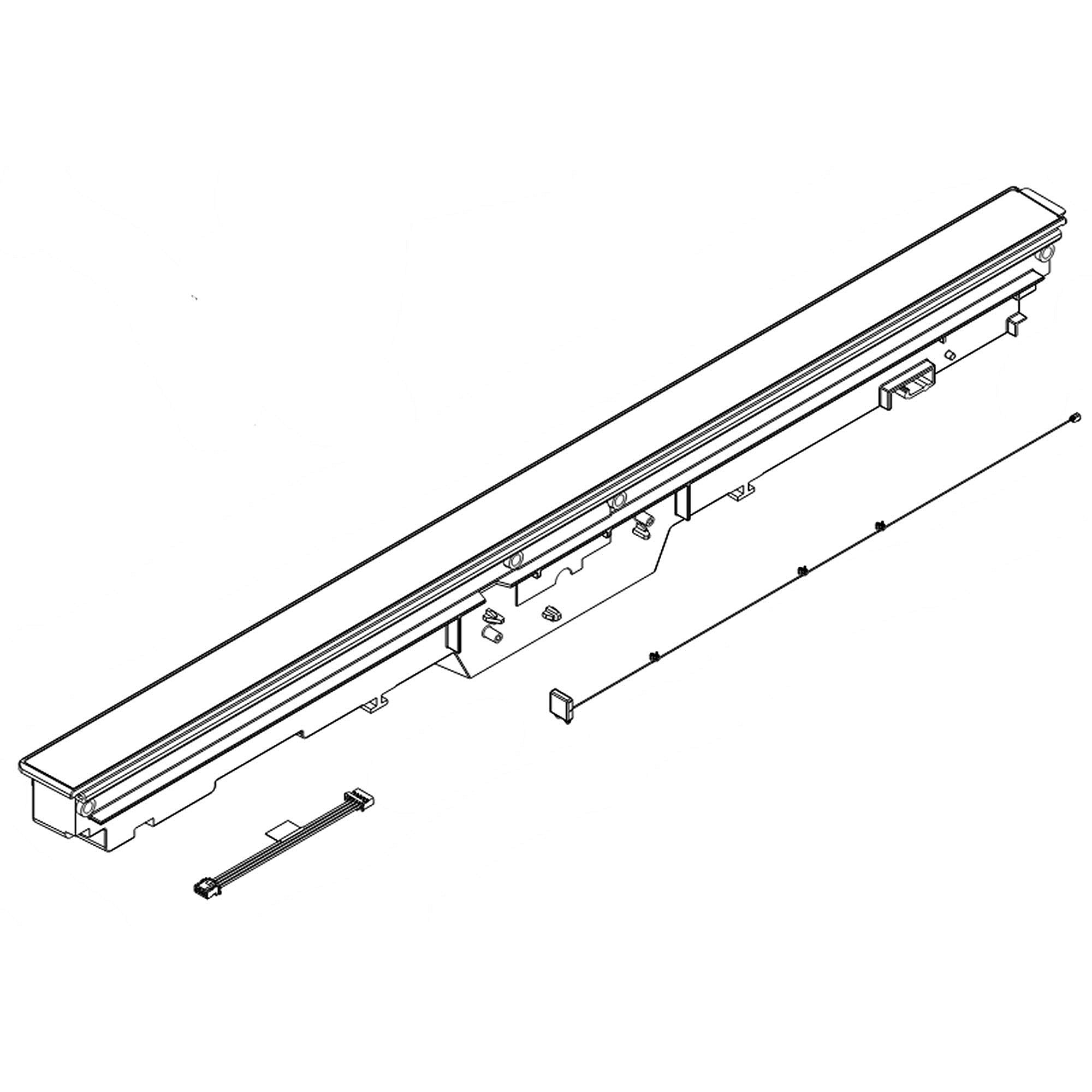 Photo of Part #w11302460, Console | 2.50 x 5.10 x 27.50 from Repair Parts Direct