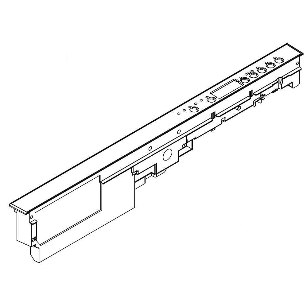 Part #w11192369, Dishwasher Control Panel And Overlay (Black) (Replaces W11302463) / 27.00 x 5.00 x 3.38