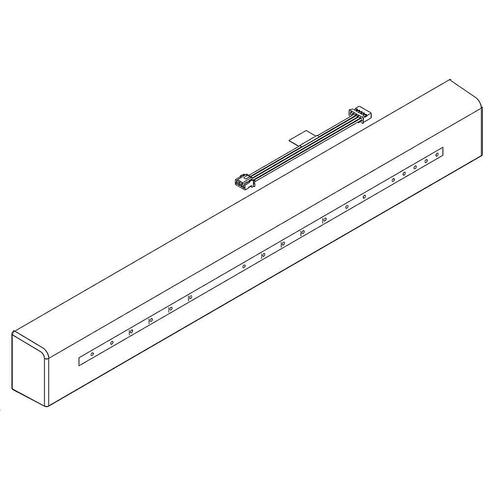 Part #w11395600, Dishwasher Control Panel (Replaces W11133139) / 27.00 x 5.00 x 3.25